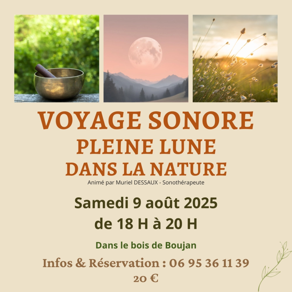 Voyage Sonore Pleine Lune dans la nature