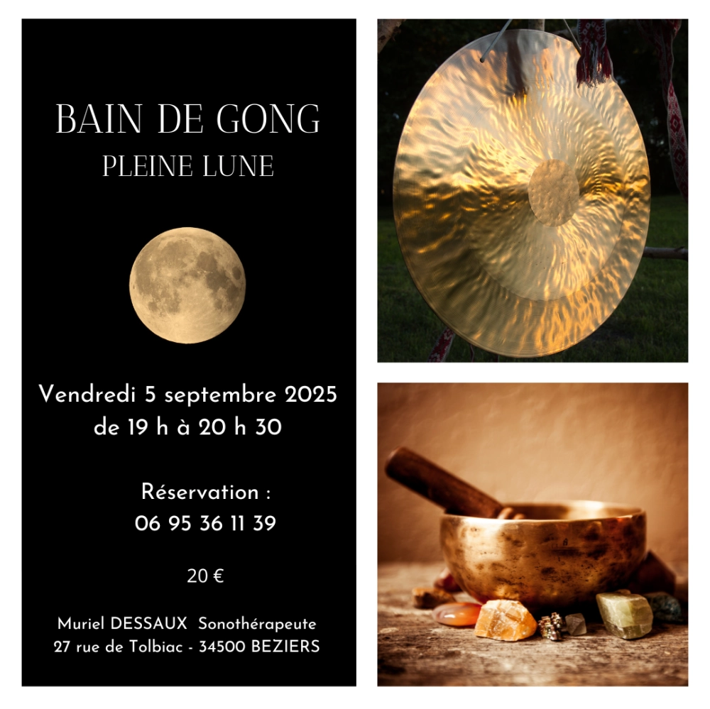 Bain de Gong Pleine Lune du 5 septembre 2025