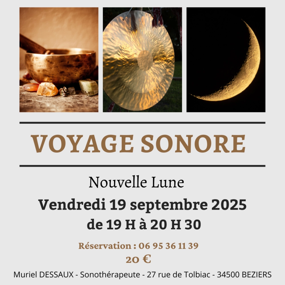 Voyage Sonore Nouvelle Lune du 19 septembre 2025