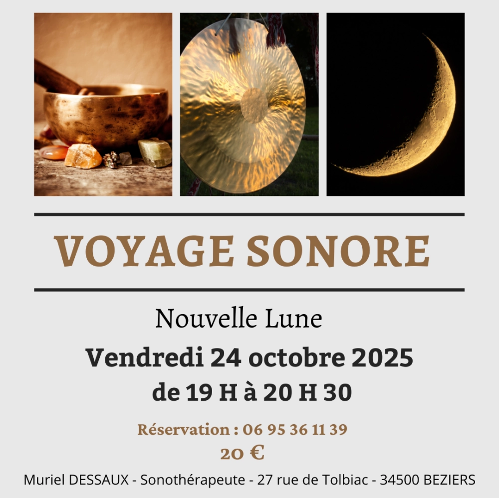 Voyage Sonore Nouvelle Lune du 24 octobre 2025